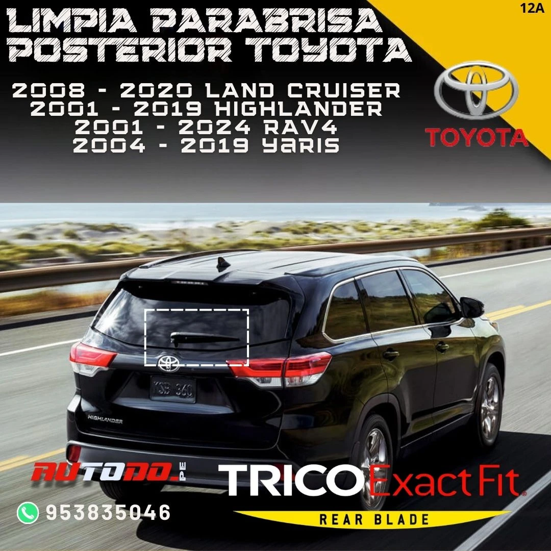 Plumilla posterior para Toyota RAV4