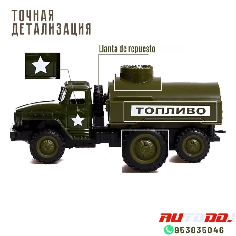 URAL 6X6 PORTE PONTON METAL 1/43 HAND MADE COLLECTOR KIMMERIA